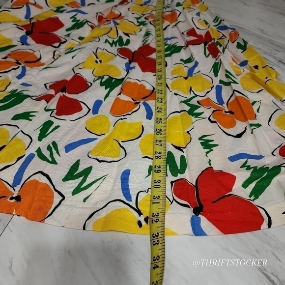 Vintage 80s floral skirt set - Picture 7 of 9